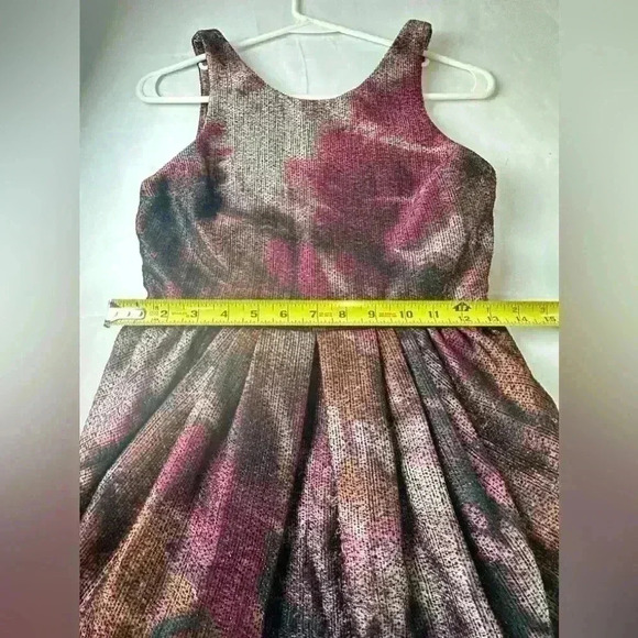 Alice + Olivia Marie Tulip Dress Purple Metallic - Picture 6 of 11